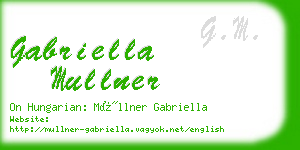 gabriella mullner business card